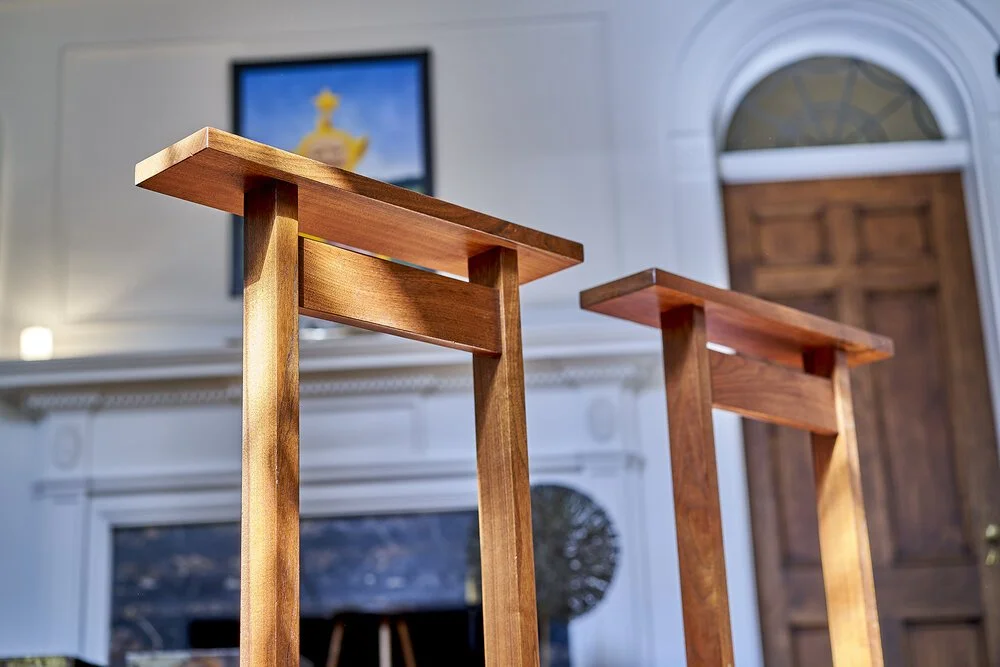 George Nakashima Pair of Stools — The S. pace Detroit
